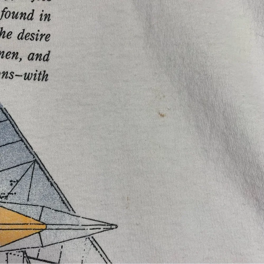 BD BAGGIES Vintage Gym Baggs Sailing Club Flags T Shirt USA Single Stich Med - Picture 5 of 12